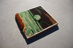 Handmade Contemporary wool wall tapestry, fiber art, textile art by Ohxoja