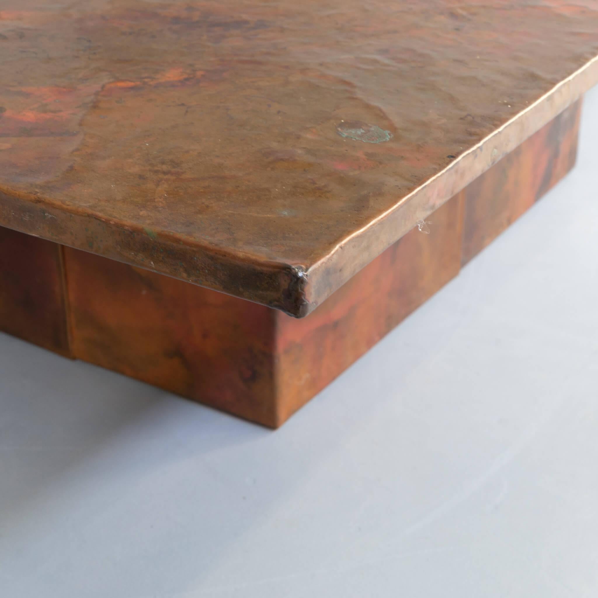 Handmade Copper Etched Coffee Table 3