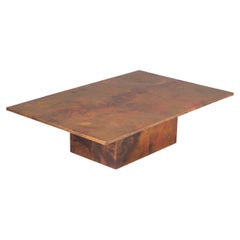 Handmade Copper Etched Coffee Table