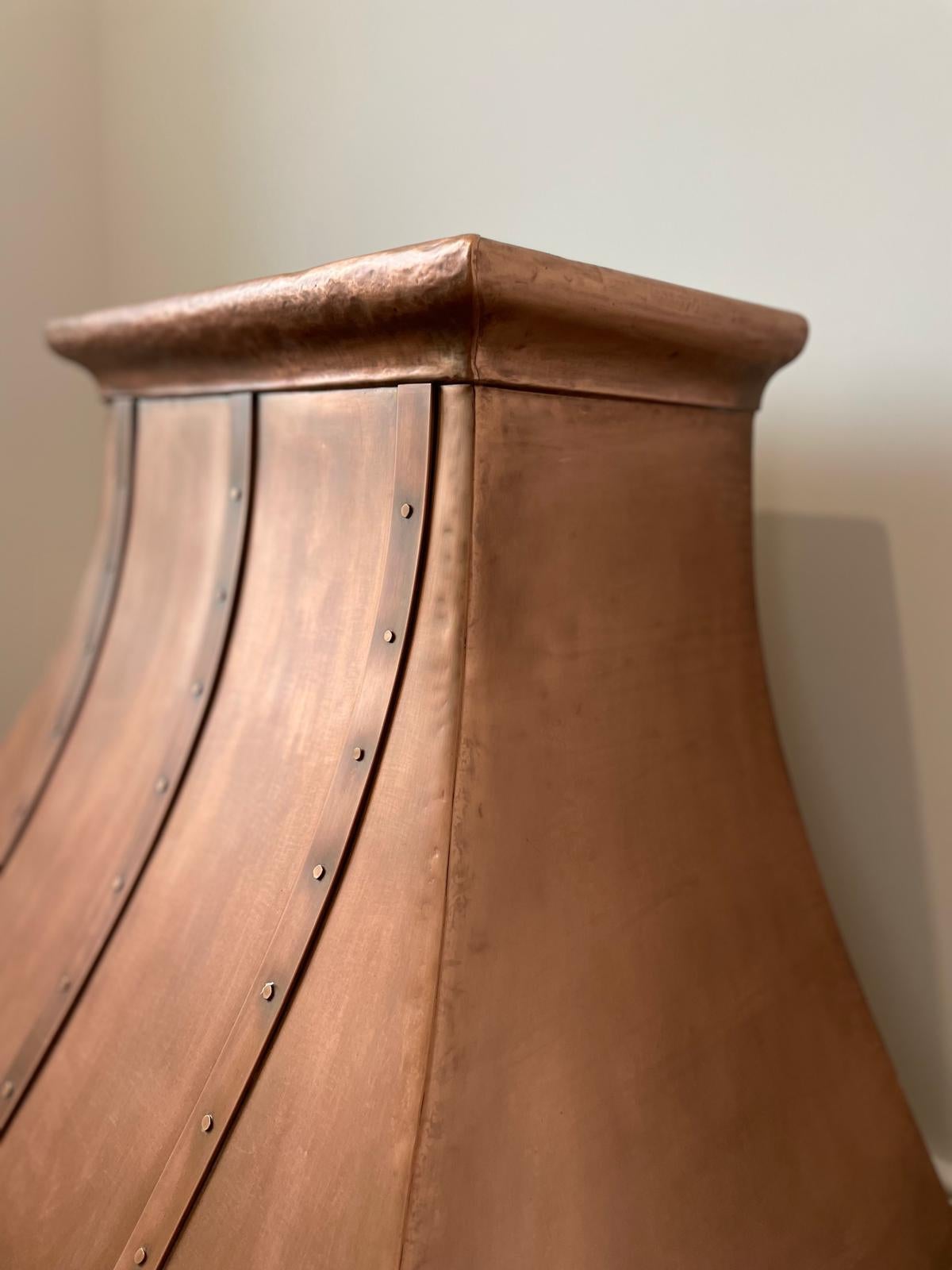 HANDGEFERTIGTE KUPFERHAUBE von JEFF AIRD ~ Made in Ireland ~ Holzstruktur (Kupfer) im Angebot
