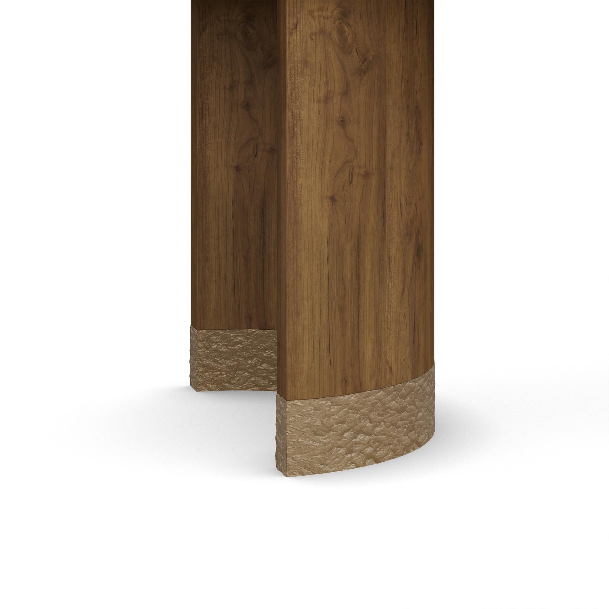 Mesa de comedor Coralie de mármol rosa egeo hecha a mano por Nolita Harbour Siglo XXI y contemporáneo en venta
