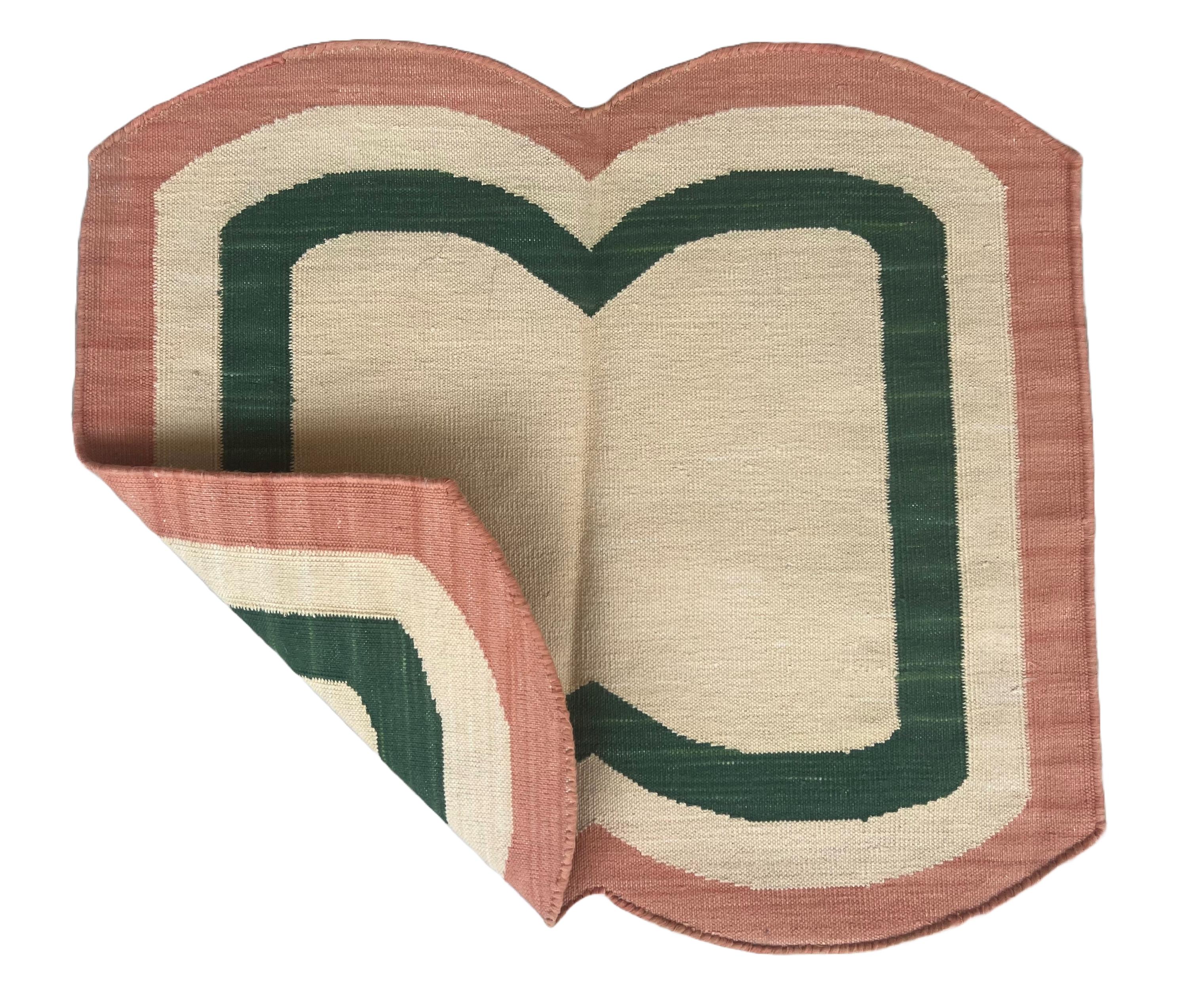 Tappeto a tessitura piatta in cotone fatto a mano, 20 