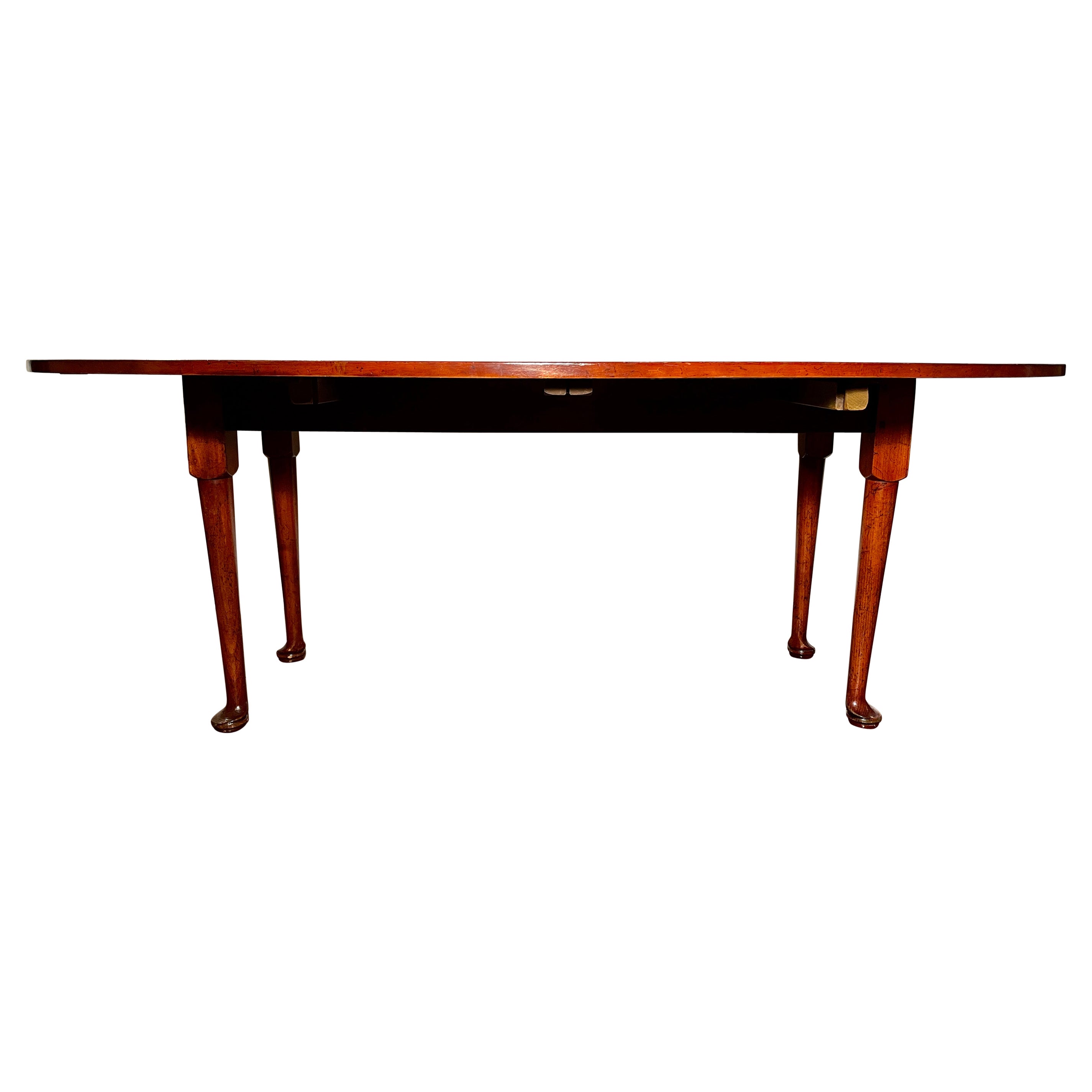 Handmade Country English Elm Drop Leaf Table