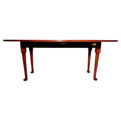 Table à abattant en orme de style anglais, faite à la main