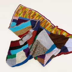 Handmade Crochet Patchwork Throw Knitted Blanket Sofa Bed Armchair