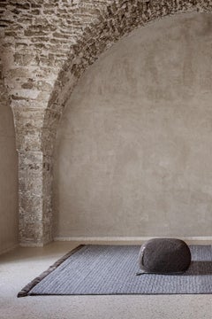 Handmade Crochet Thick Rug 170X240 cm in Grey Cacao Stone Colors