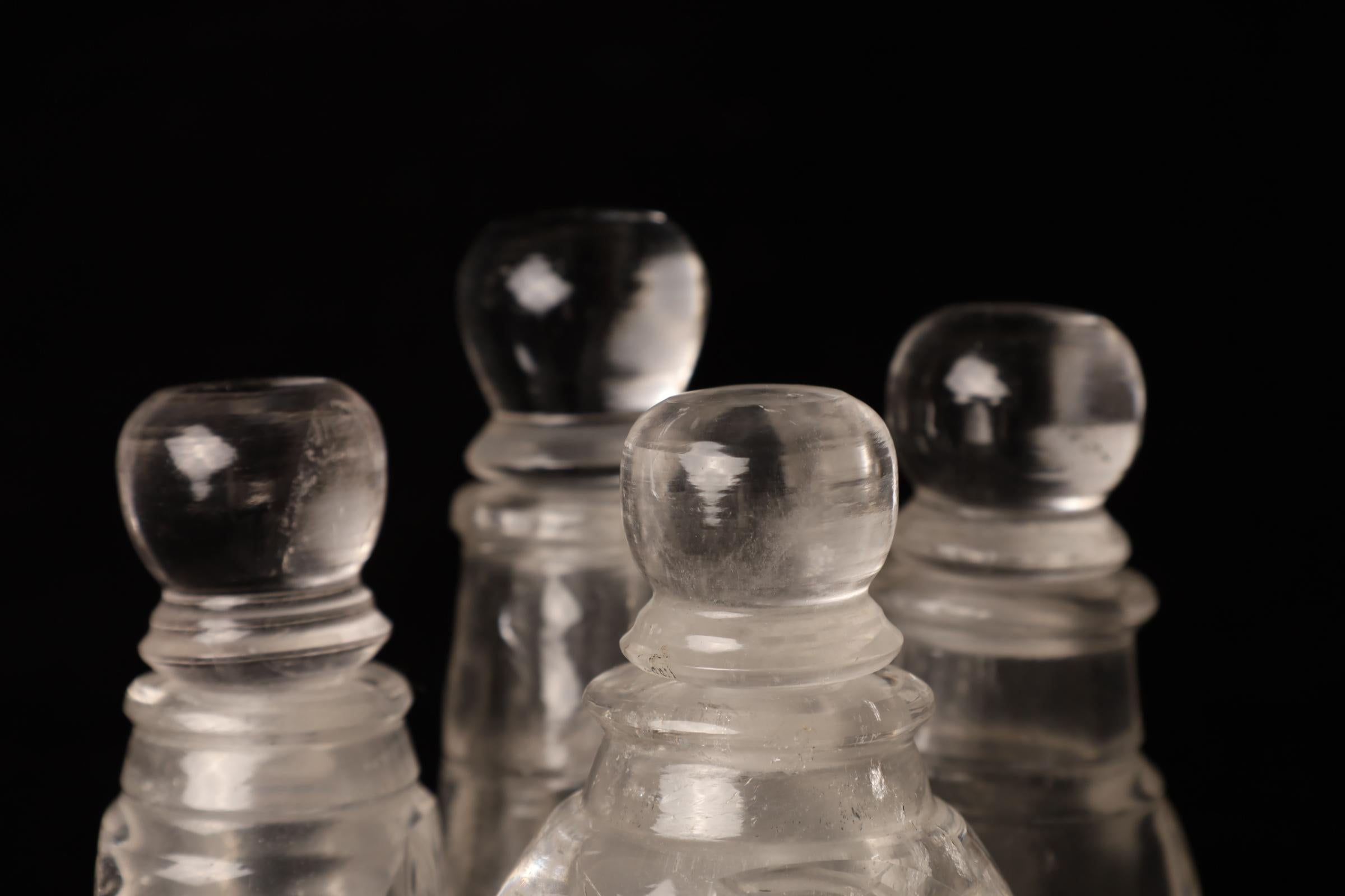 Tarros de cristal hechos a mano - set de cuatro en venta 11