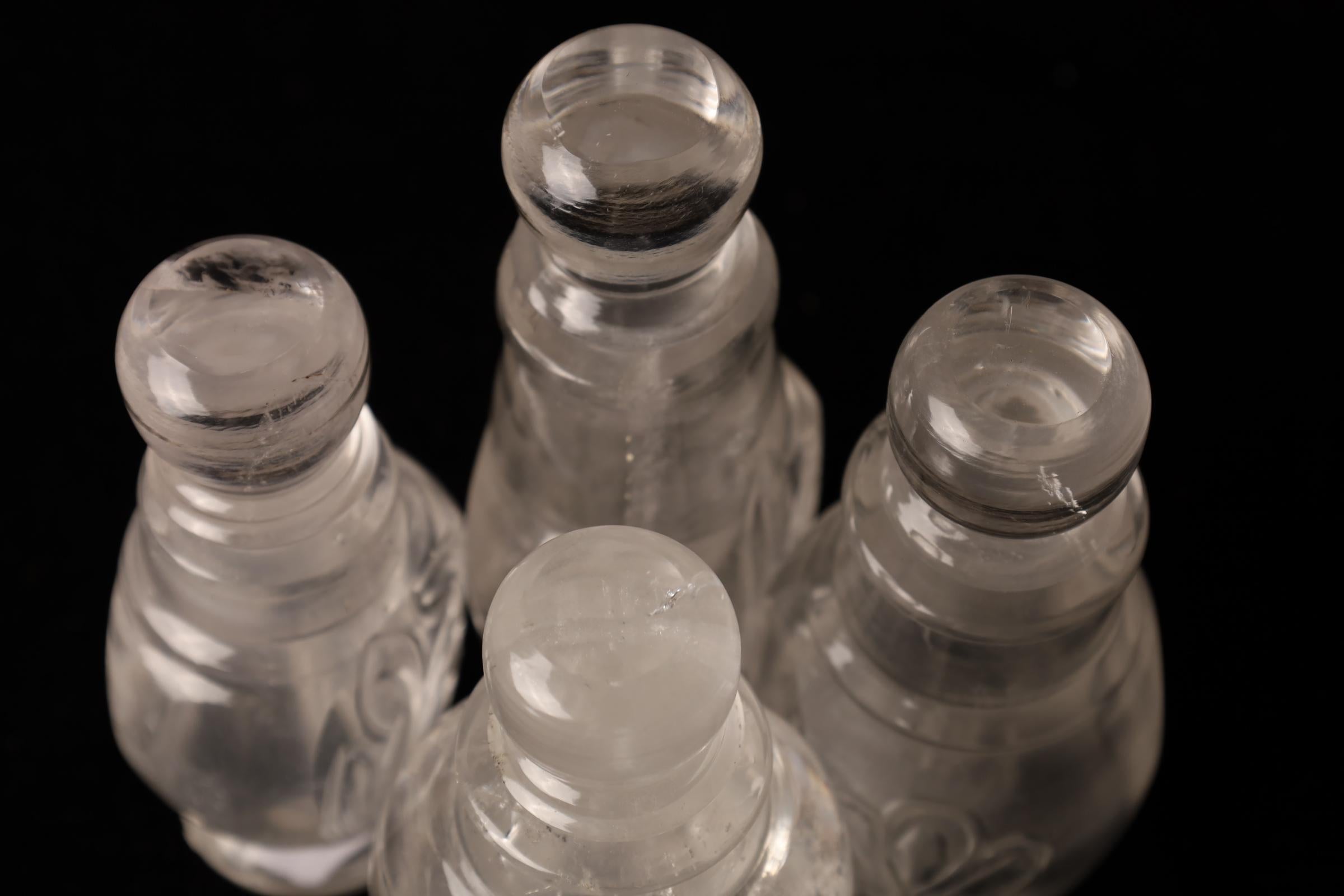 Tarros de cristal hechos a mano - set de cuatro en venta 12