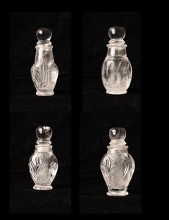 Handmade crystal jars - set of four