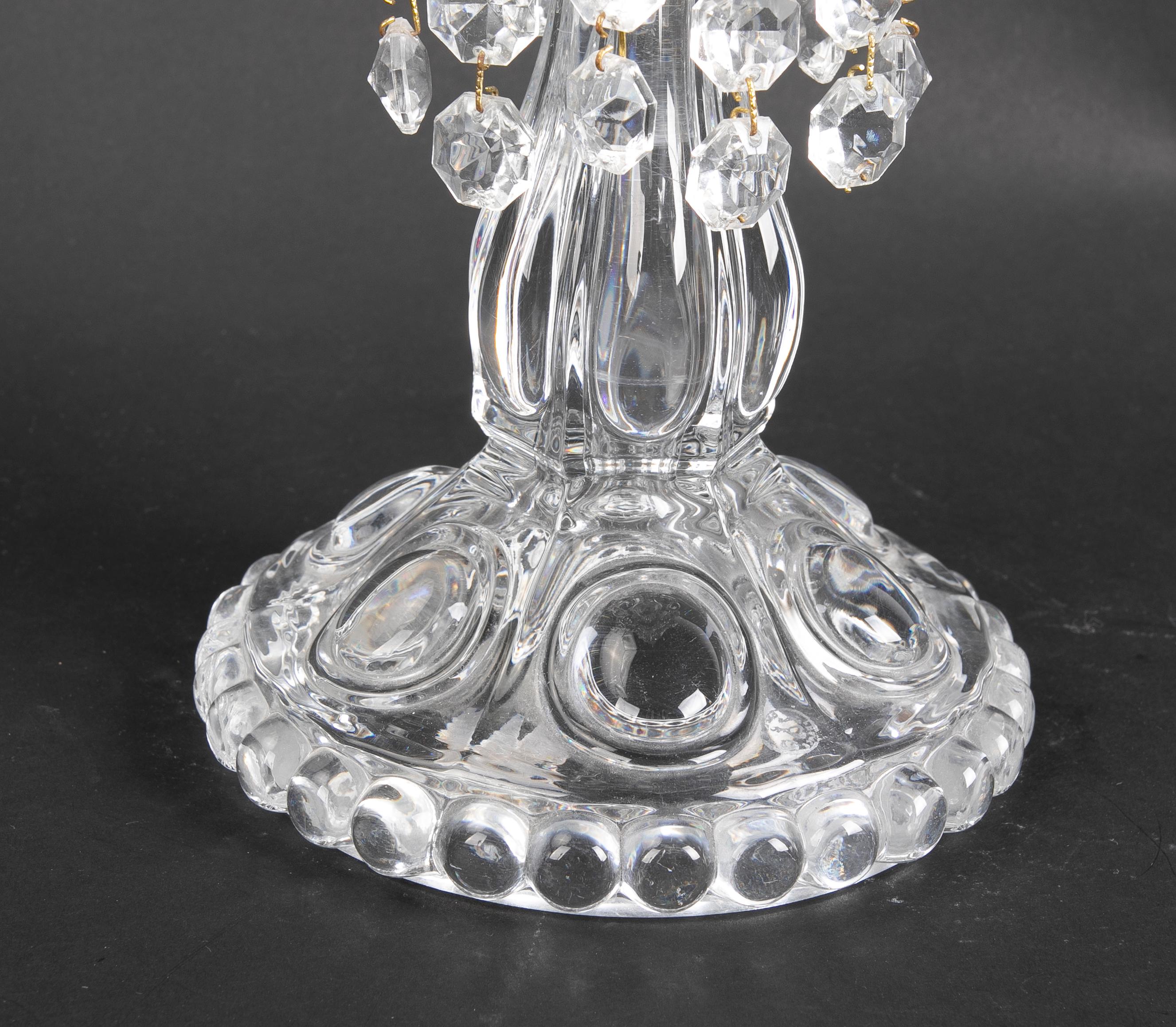 Glass Handmade Crystal Table Candleholder
