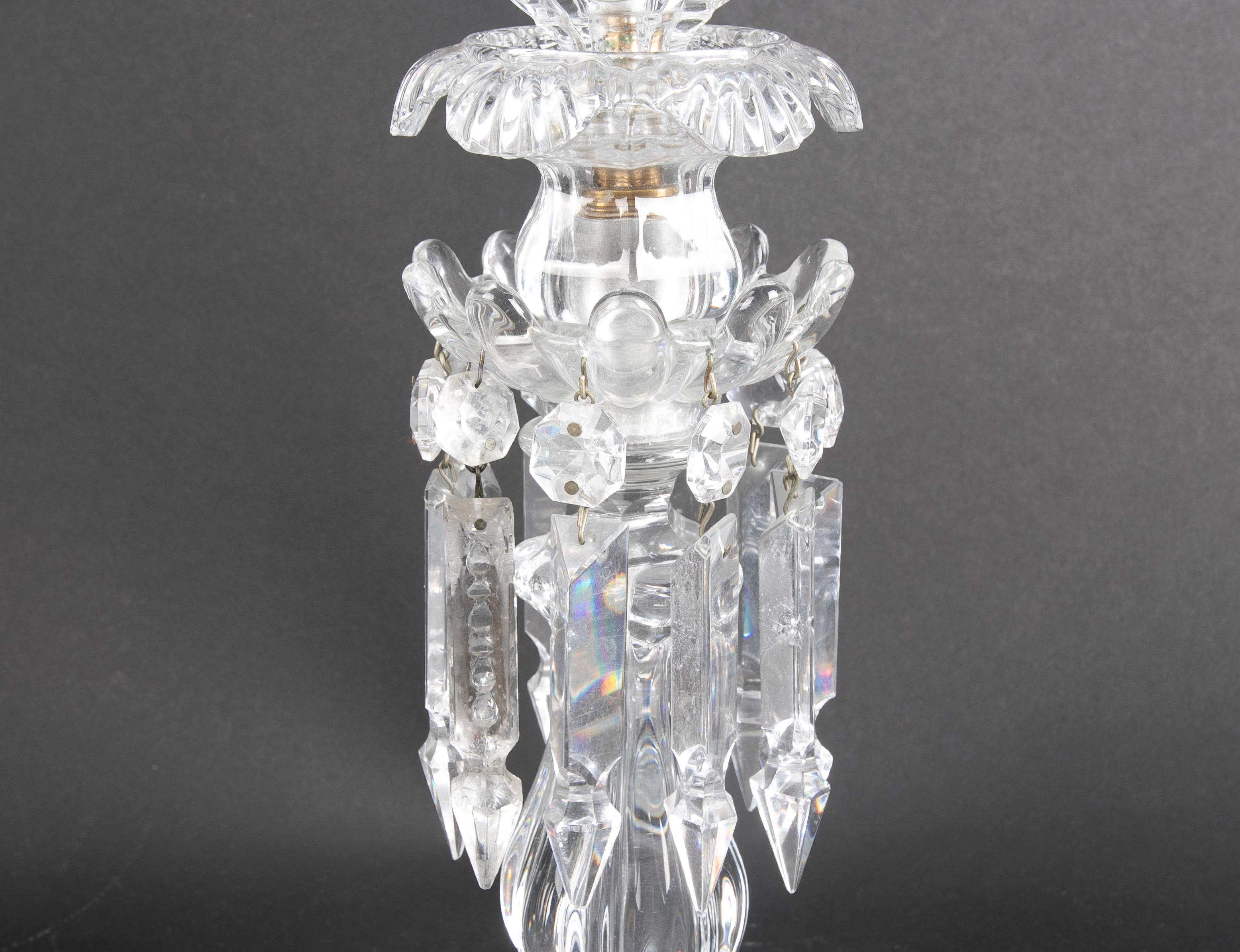 Glass Handmade Crystal Table Candleholder