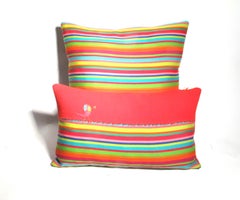 Handmade Cushions, Fabric Designed Alexander Girard for Maharan