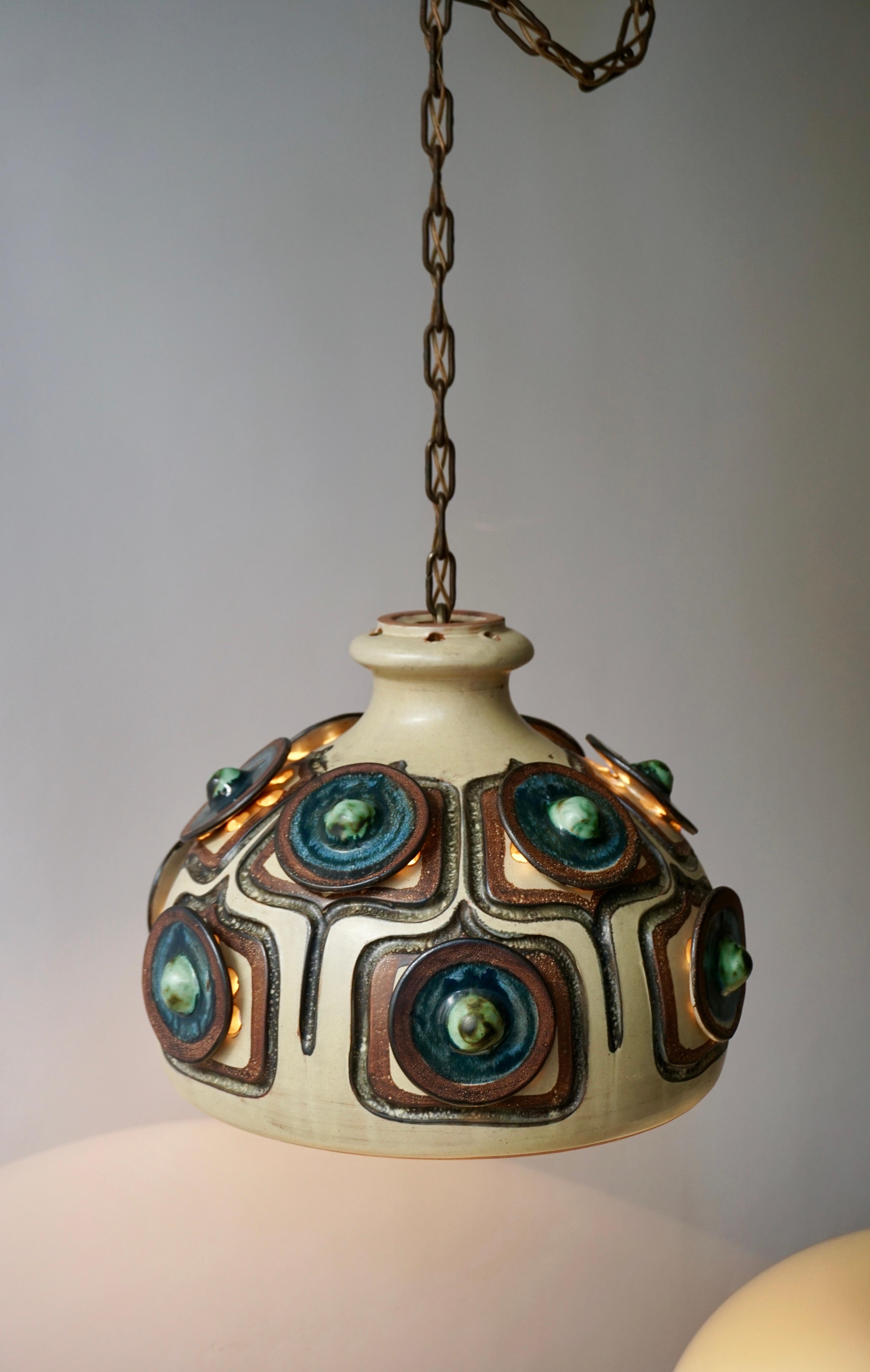 handmade ceramic pendant light