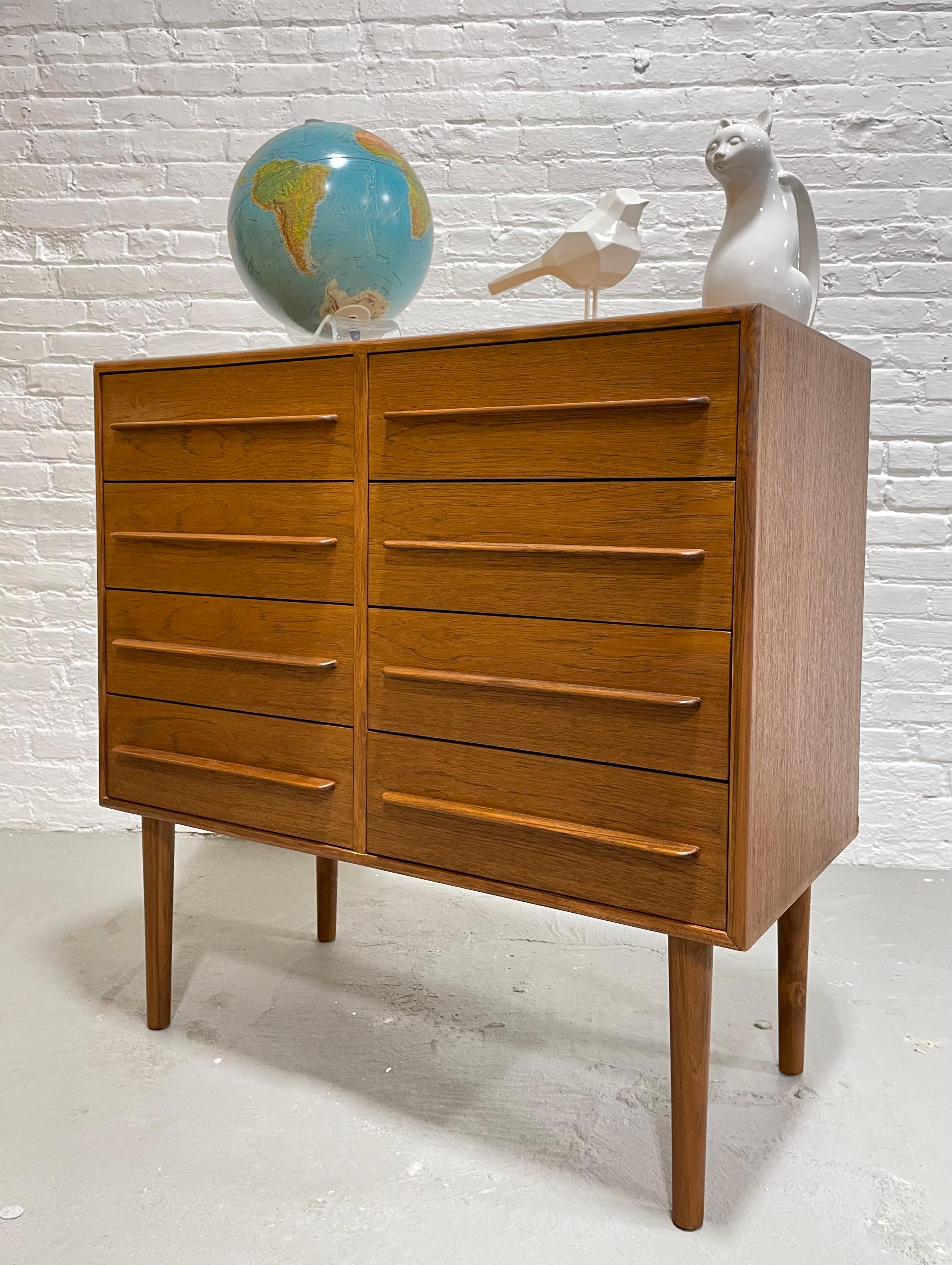 Contemporary Handmade Danish Mid-Century Modern Styled Teak Dresser