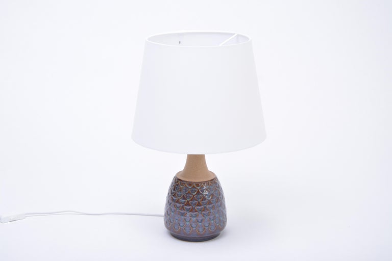 Glazed Handmade Danish Mid-Century Modern Stoneware lamp by Soholm For Sale
