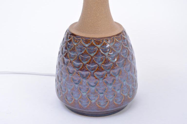 20th Century Handmade Danish Mid-Century Modern Stoneware lamp by Soholm For Sale