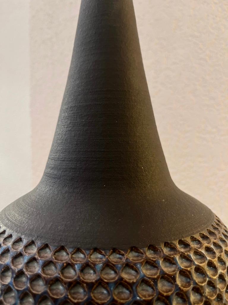 Ceramic Handmade Danish Mid-Century Stoneware Table Lamp by Einar Johansen for Soholm For Sale