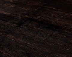 Handmade Dark Brown Moroccan Wool Rug – Contemporary Berber Design