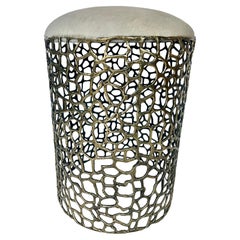 Retro Handmade Decorative Brass Stool