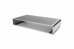 Handmade Desktop Monitor Stand in Stainless Steel by Veliento