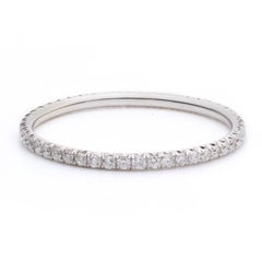 Handmade Diamond and Platinum Micro-Pavé Wedding Band