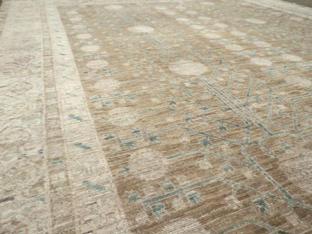 Handmade East Turkestan Khotan Room Size Carpet In New Condition In New York, NY