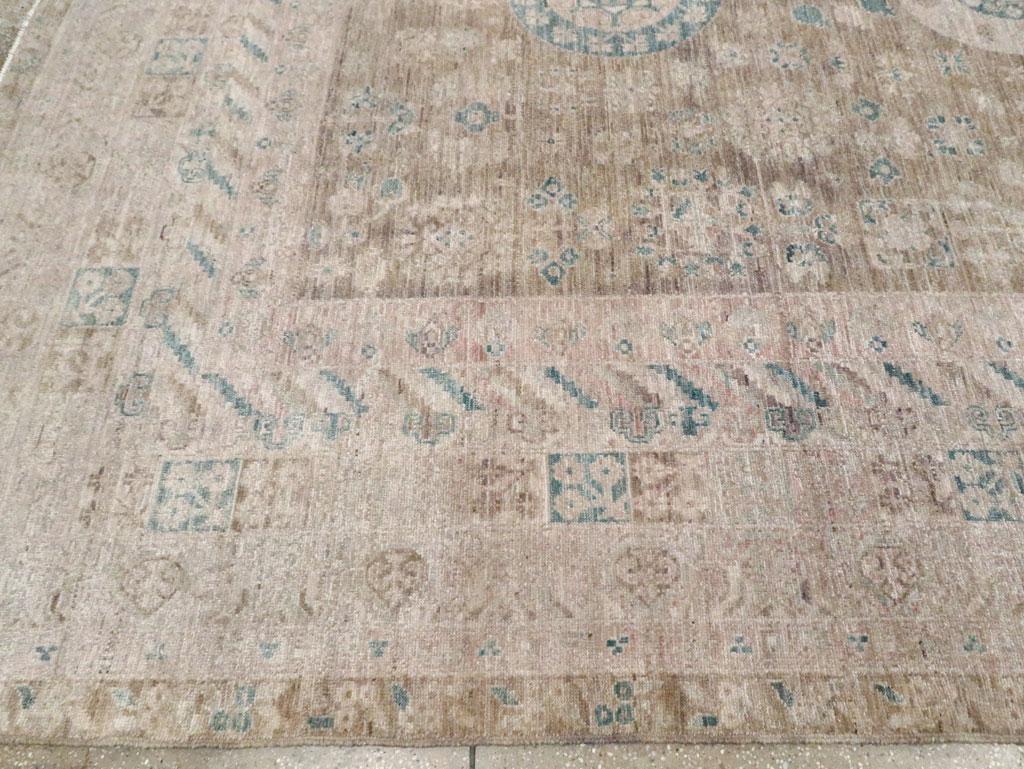 Wool Handmade East Turkestan Khotan Room Size Carpet
