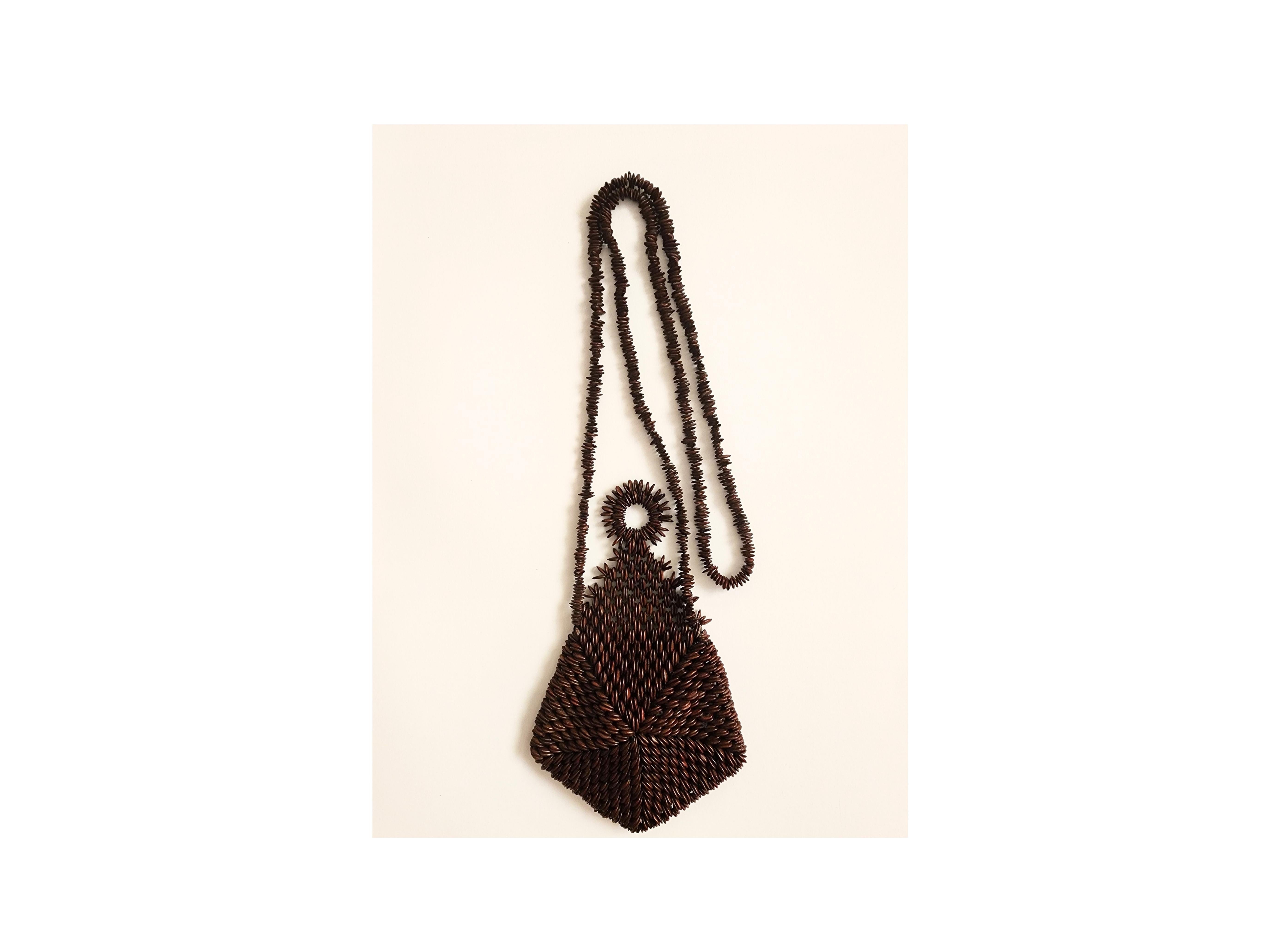 Handmade Eco-friendly Nonsuch Necklace Pochette In New Condition For Sale In Oxford, MD
