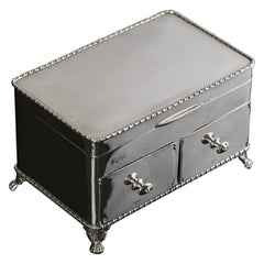 Boîte à bijoux édouardienne faite à la main avec tiroirs