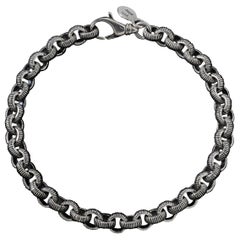 Handmade Engraved Serrated Bracelet
