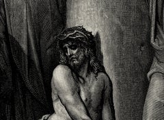 Handmade Fine Silk Tapestry after Gustave Doré, Flagellation of Christ