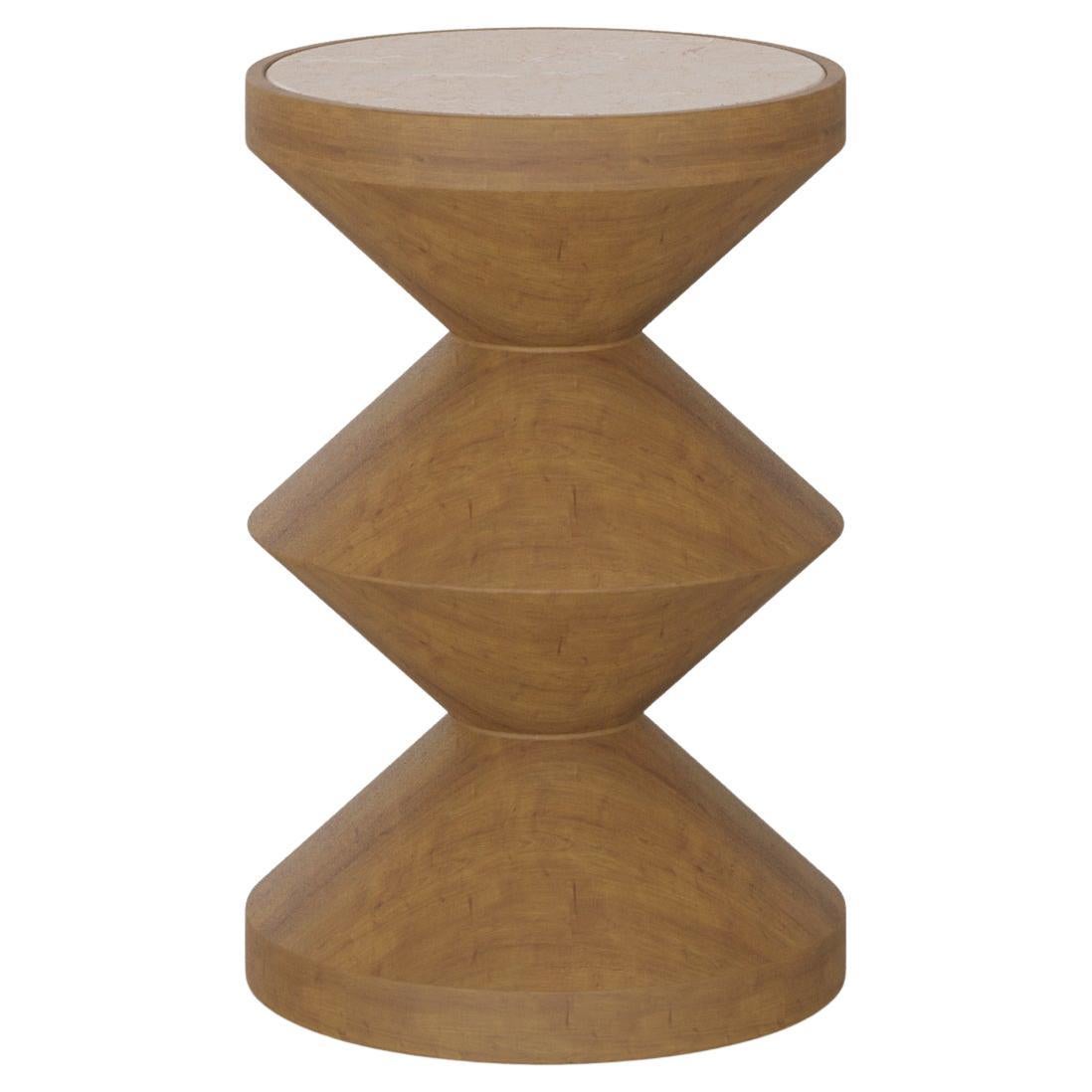 The Fiona Side Table is a perfect blend of geometric elegance and natural materials, designed to stand out in any space. Crafted by Nolita Harbour, this piece combines contemporary aesthetics with timeless sophistication. This side table features a