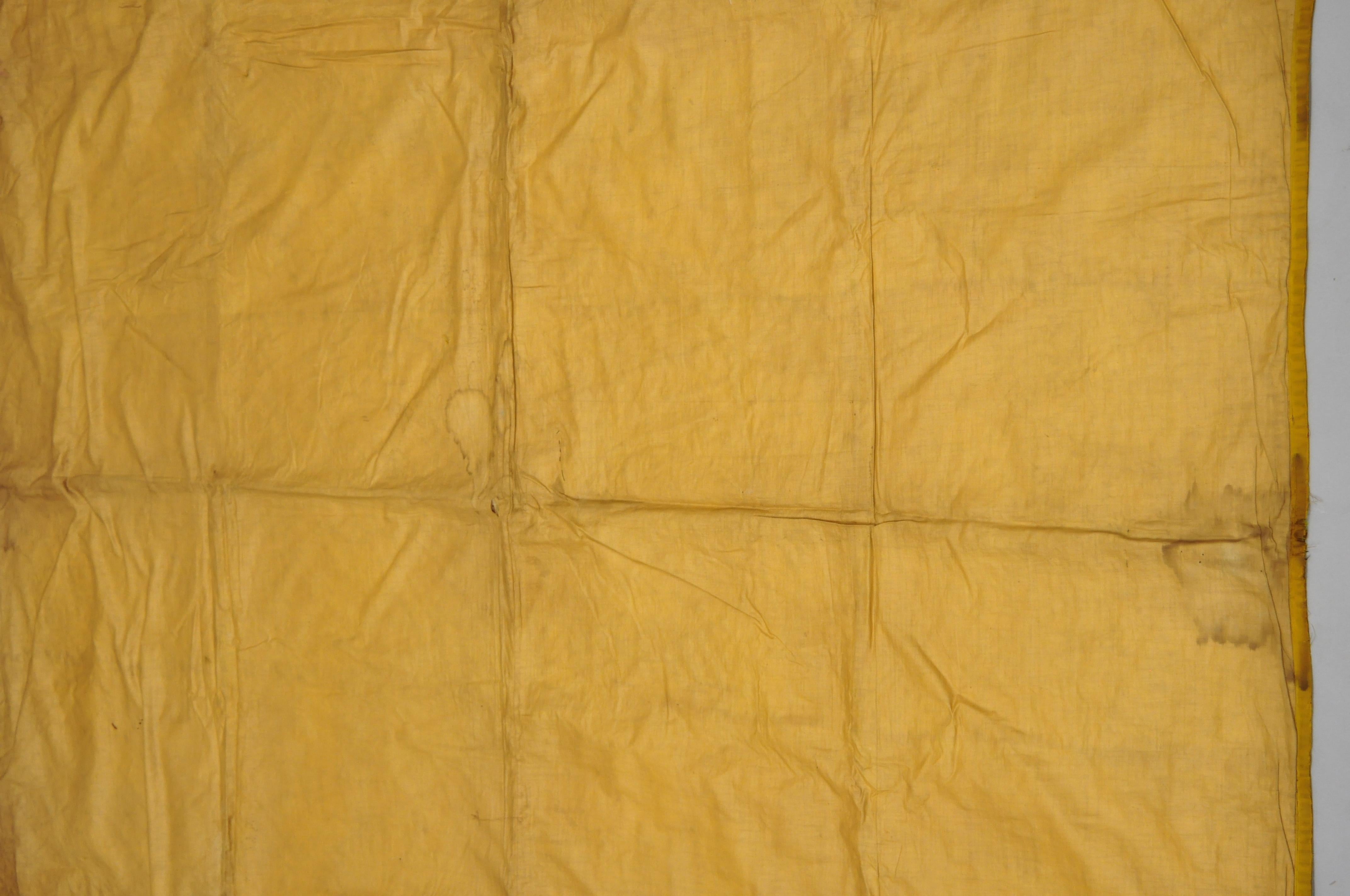 Handmade Folk Art Quilt Comforter Blanket Crazy Patchwork Green Yellow Red 2