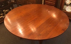 Handmade French Provincial Fruitwood Round Dining Table