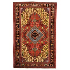 Handmade Full Pile 100 Percent Wool Persian Nahavand Oriental Rug