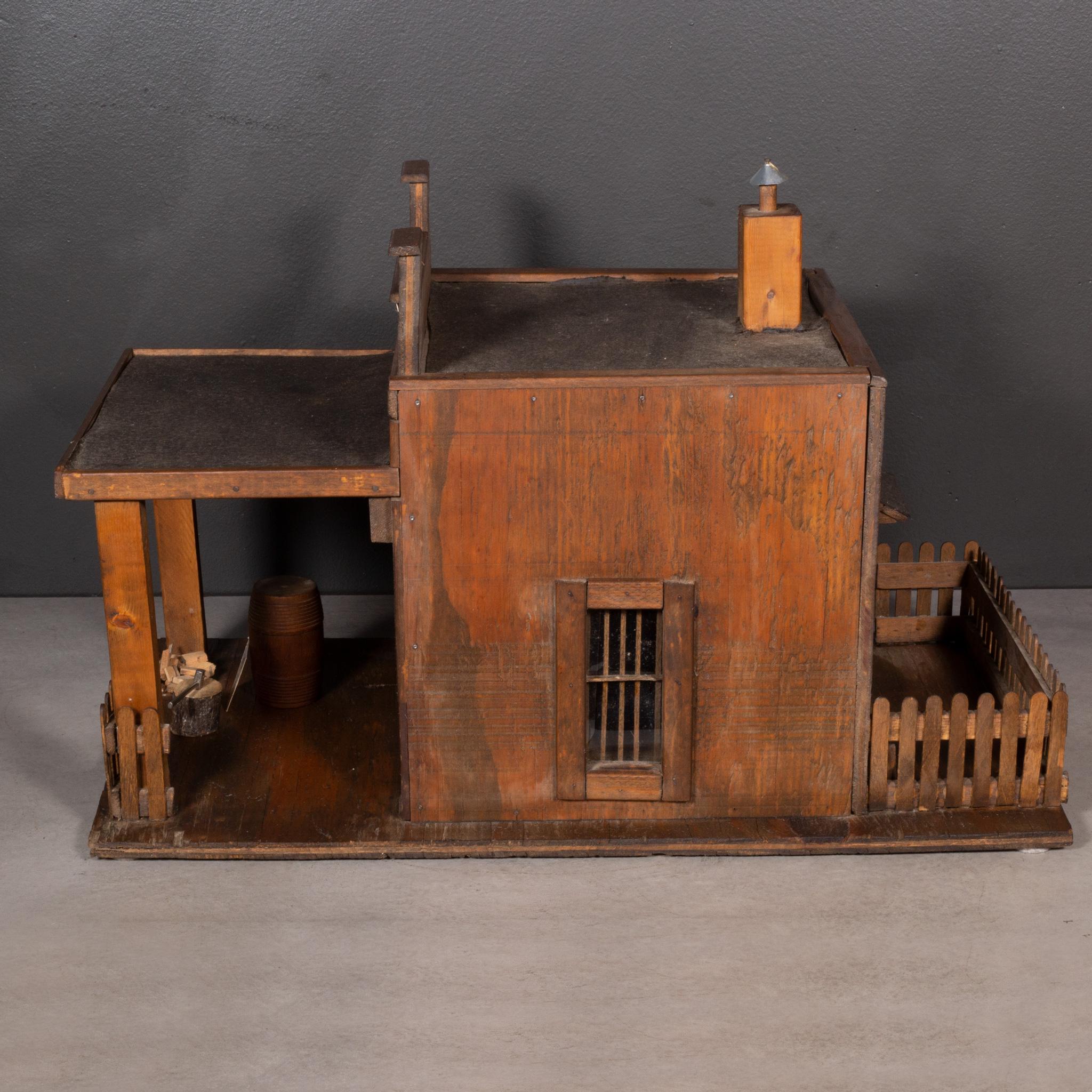 Handmade General Store Wooden Folk Art Model c.1960-1980 In Good Condition For Sale In San Francisco, CA