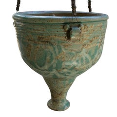 Handmade Glazed Ceramic Hanging Planters
