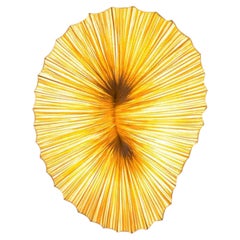 Handmade Gold Pleated Silk Coral Wall & Ceiling Light