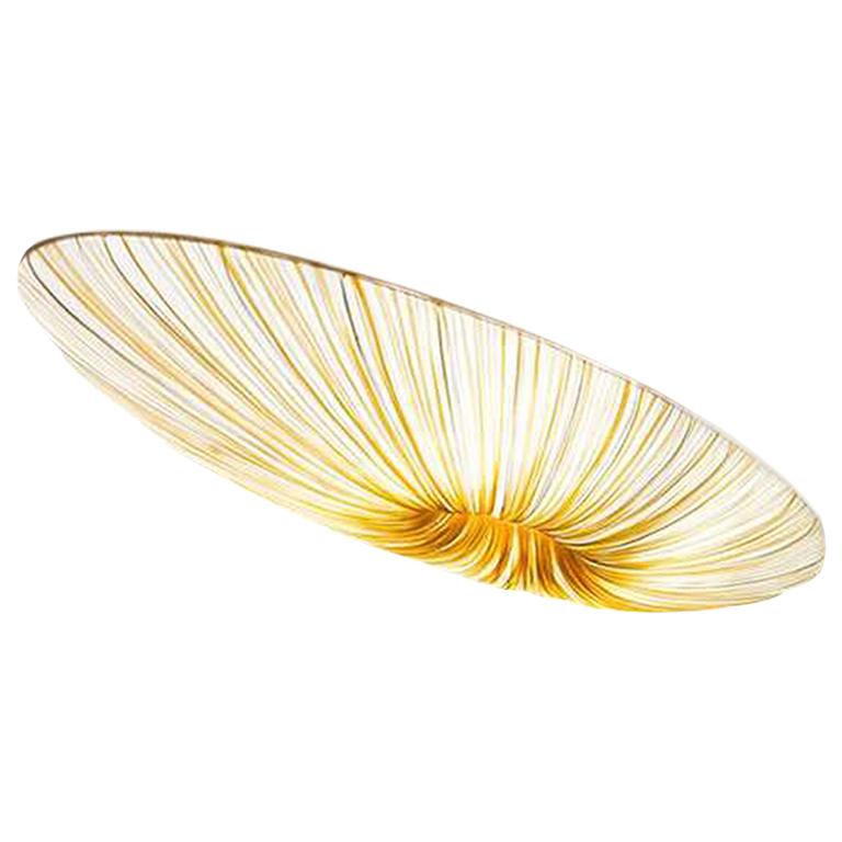 Silk over Metal "Liana" Wall & Ceiling Lamp by Aqua Creations For Sale