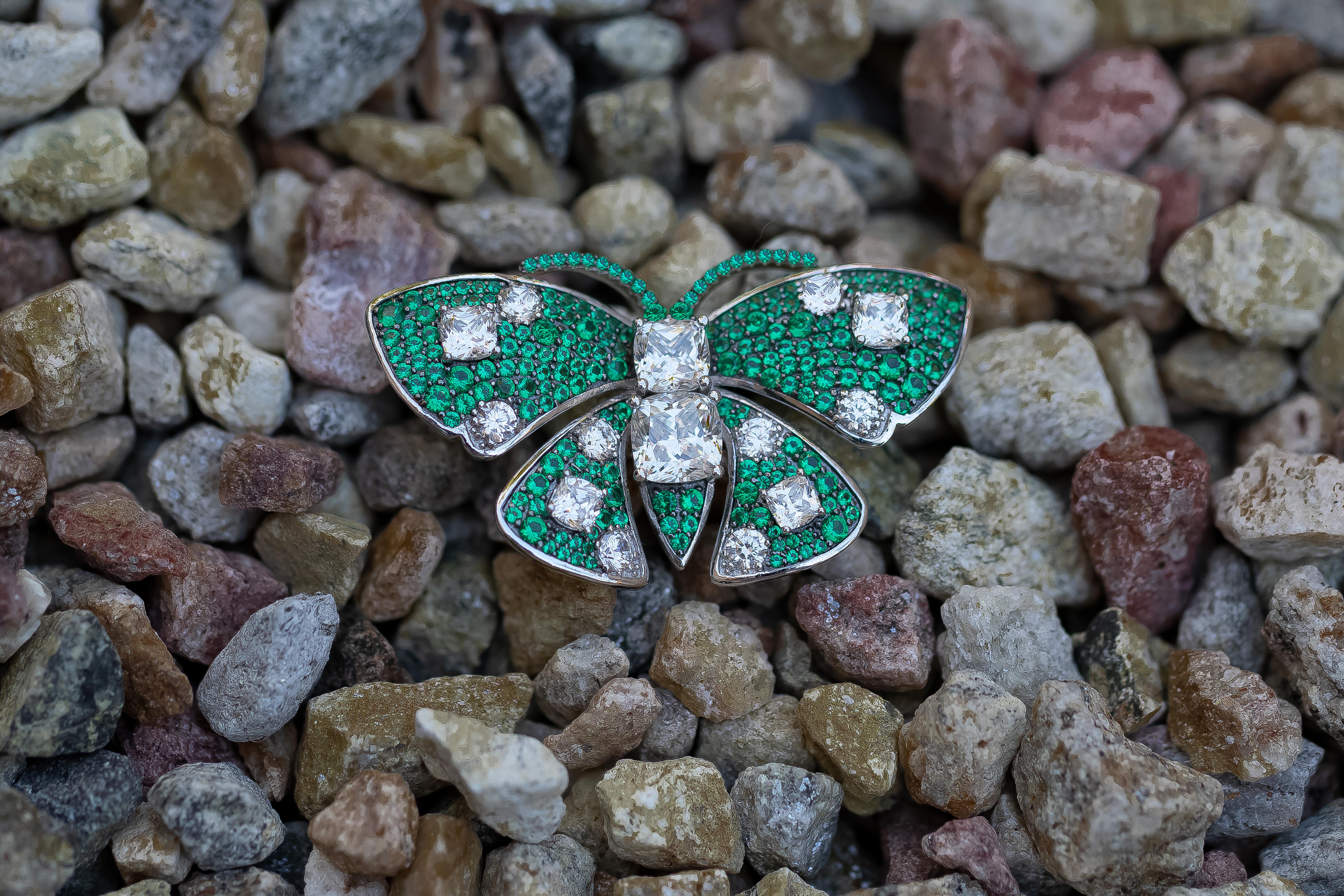 emerald green butterfly