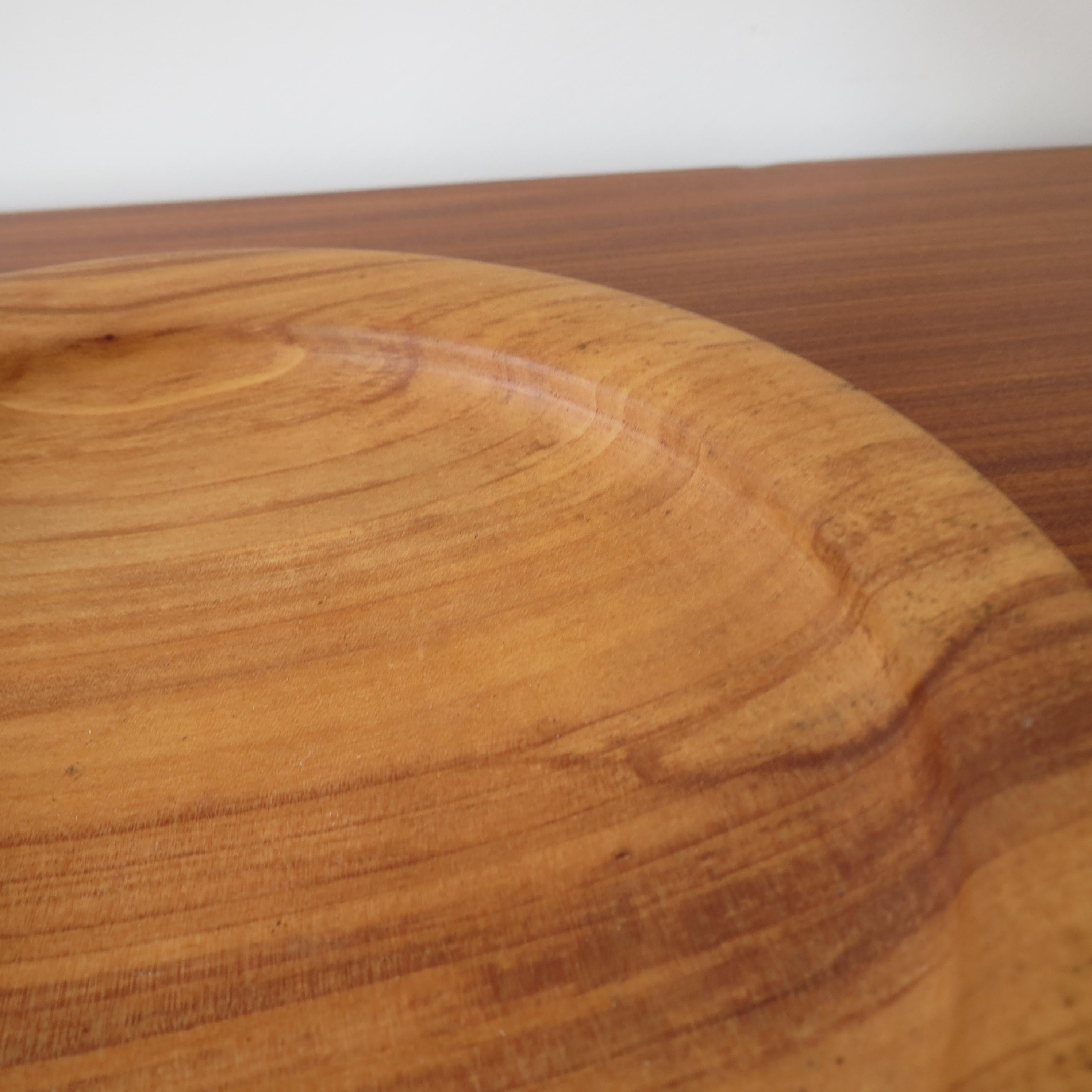 Bol en bois tourné à la main Apple Wood 1990 en vente 3