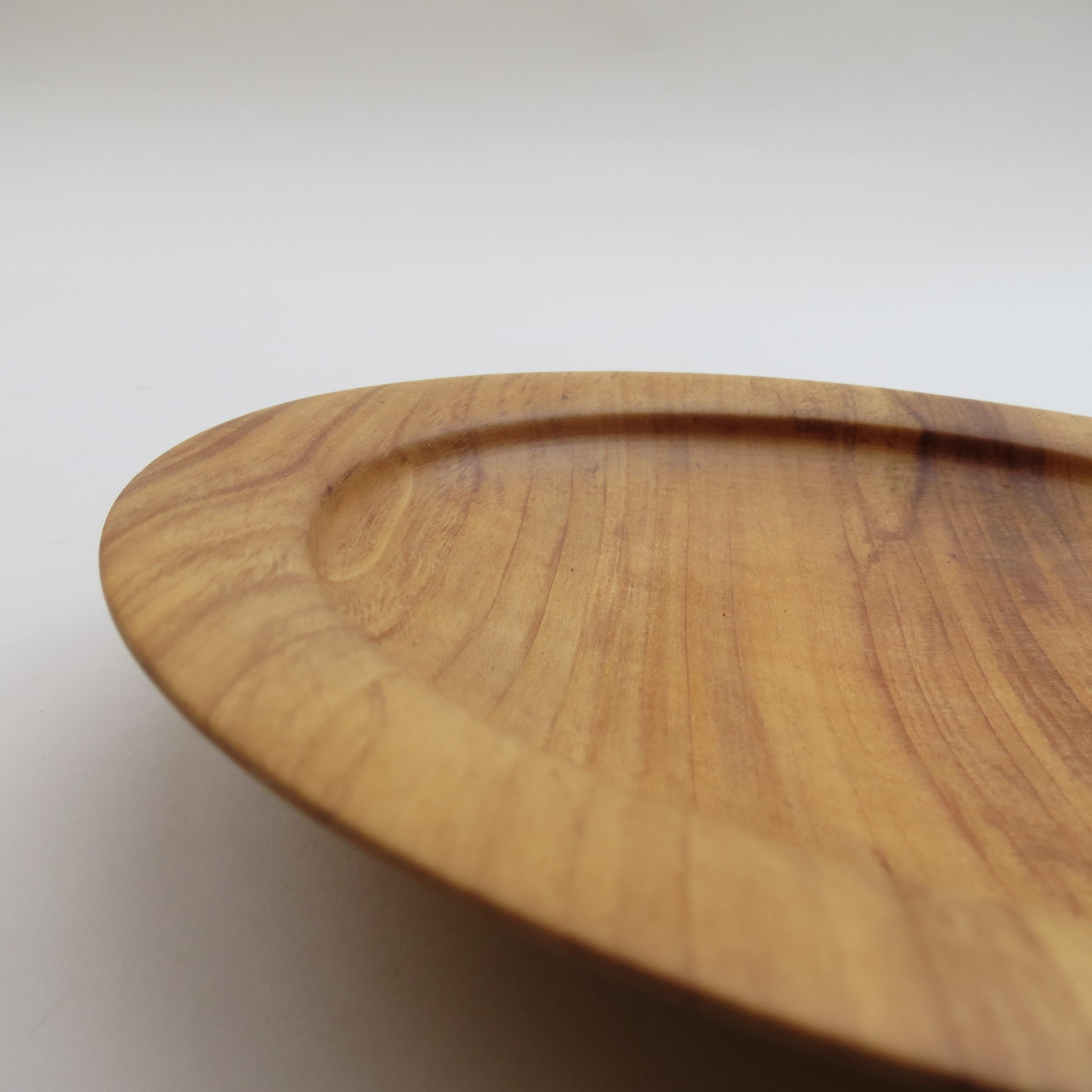 Ciotola in legno tornita a mano Apple Wood 1990s in vendita 5