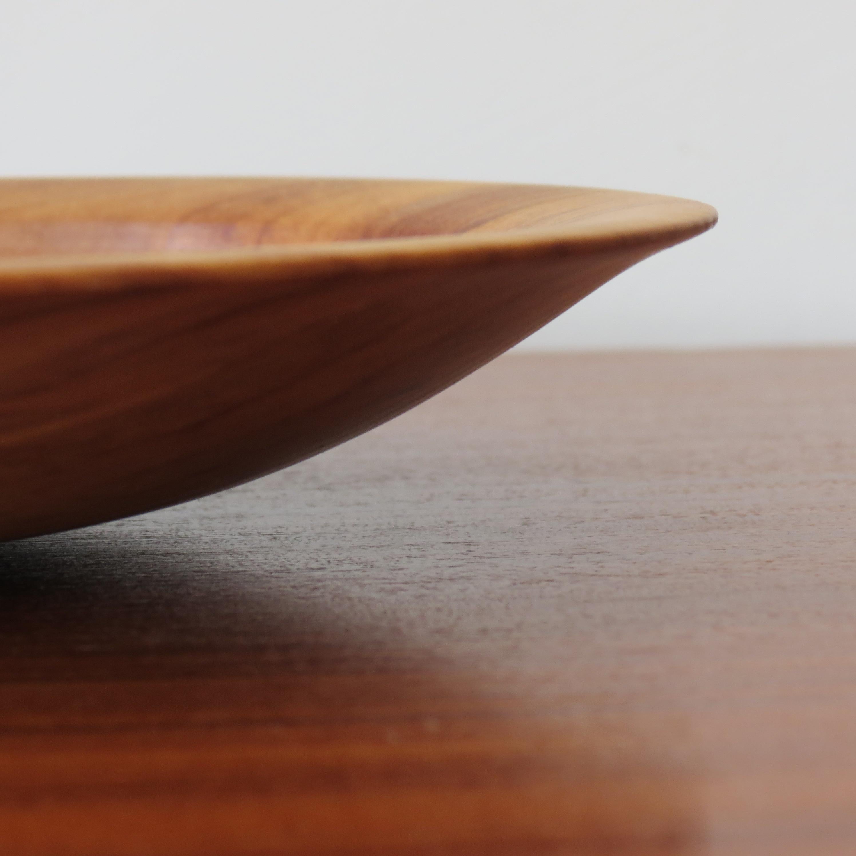 20ième siècle Bol en bois tourné à la main Apple Wood 1990 en vente