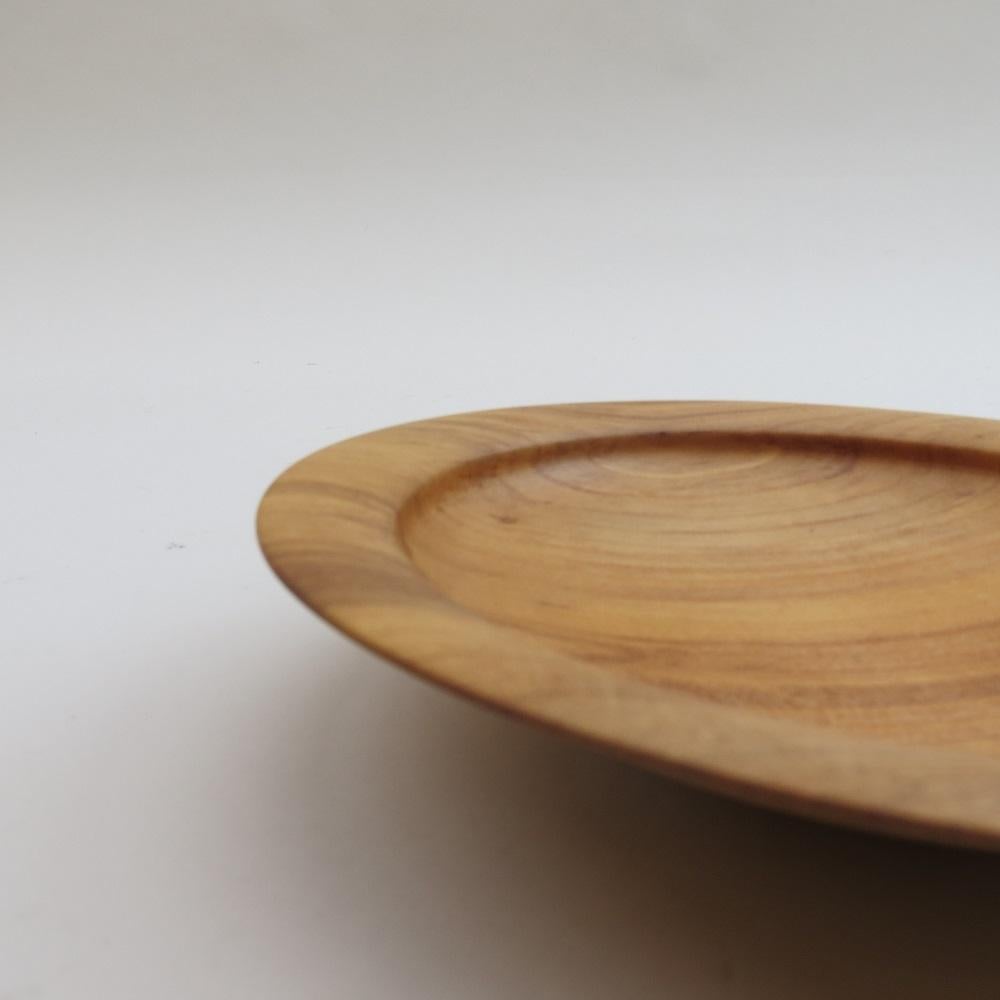Ciotola in legno tornita a mano Apple Wood 1990s in vendita 2