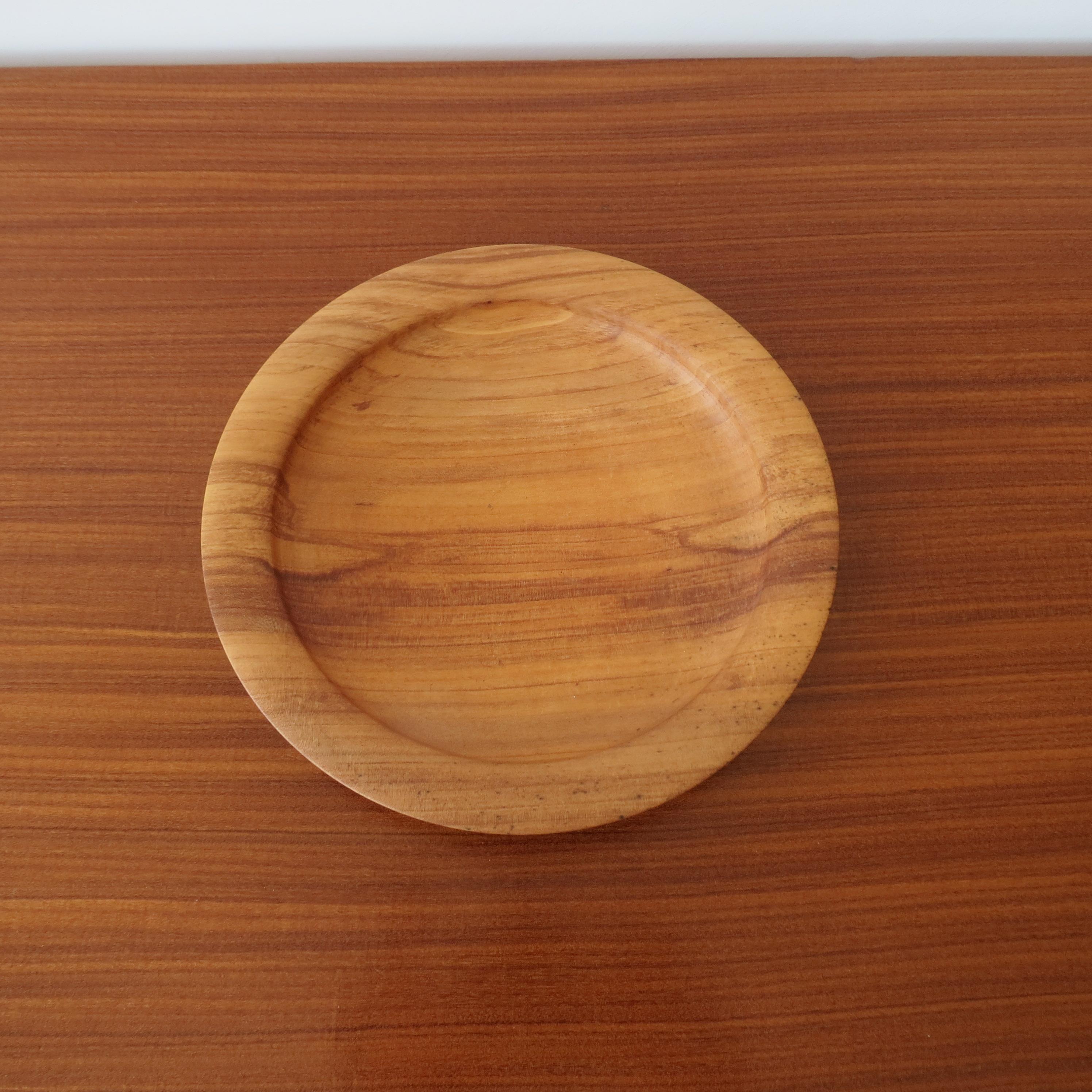 Bol en bois tourné à la main Apple Wood 1990 en vente 2