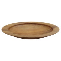 Handmade Hand Turned Wooden Bowl Apple Wood 1990s