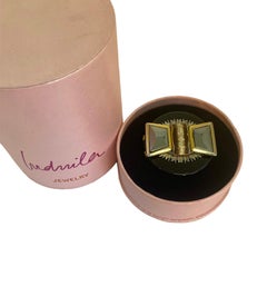 Einmaliger Ring. Hochwertiges Upcycling. Quarz, vergoldete Bronze und Vintage-Elemente.