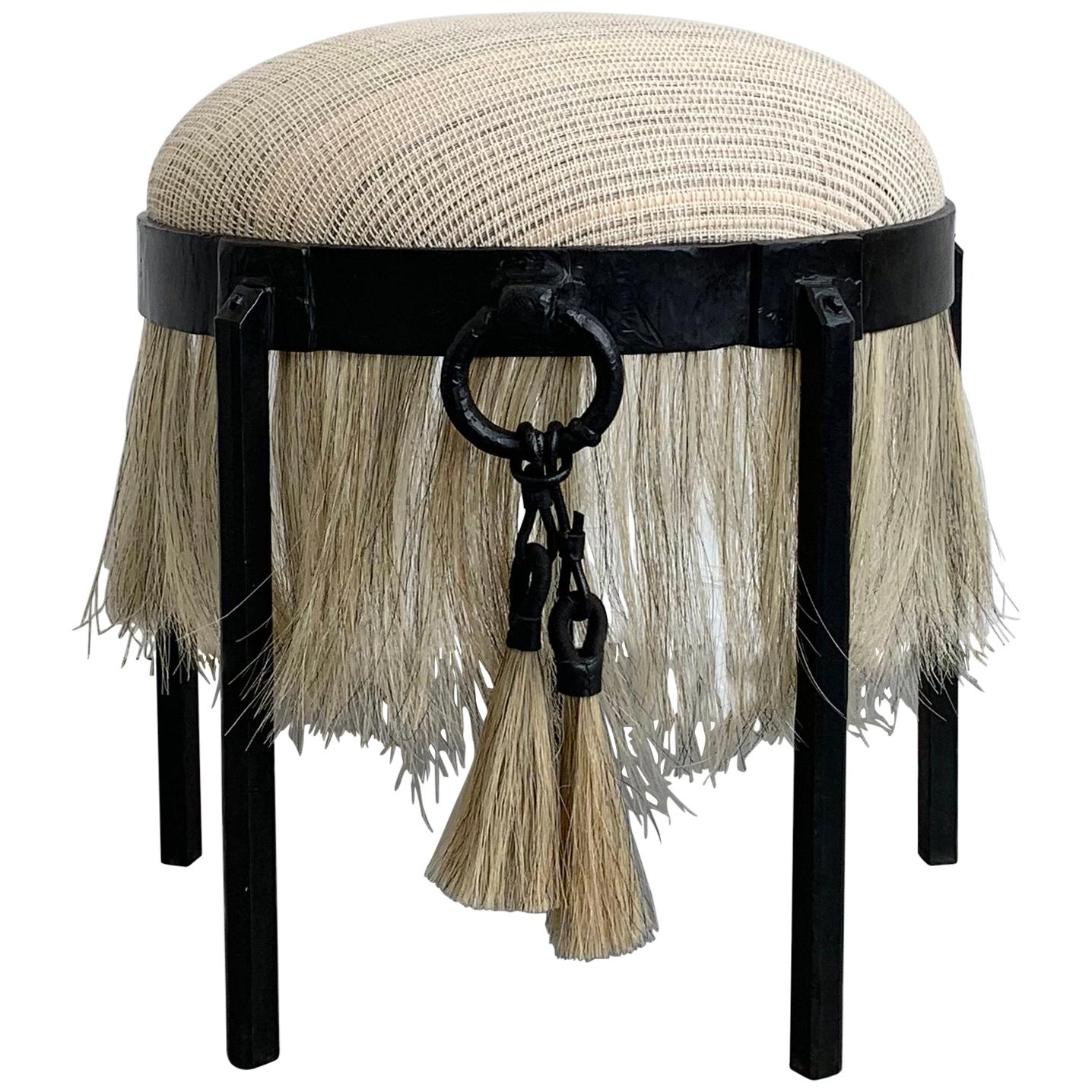 HORSE HAIR STOOL 
J.M. Szymanski
d. 2018

Contemporary furniture at its finest. Horsehair textile and blackened iron are combined to create an exciting juxtaposition of elements. 

Available in creme, brown, and black. Custom sizes available. Made