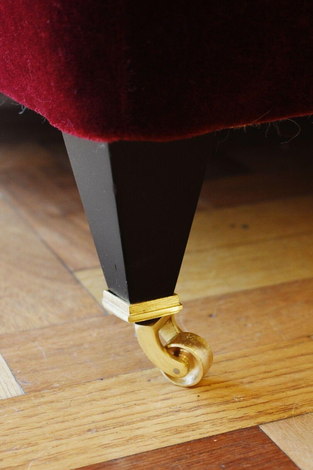 Contemporary Handmade Howard Style Chair, Mohair Velvet For Sale