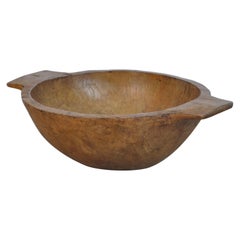 Handmade Hungarian Wooden Dough Bowl, Early 1900s